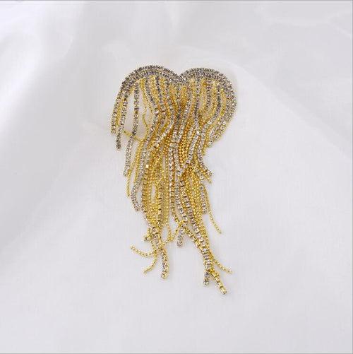 Gold Tassel Brooch