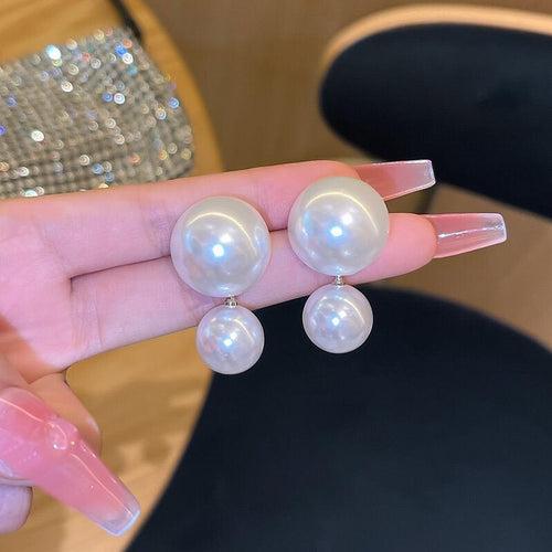 Double Pearl Studs