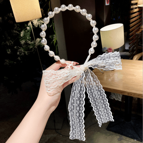 Lacy Pearl Hair Band