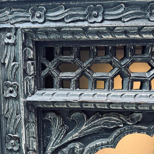 Vintage Style Double Wooden Jharokha with Ledge  : Haya 18