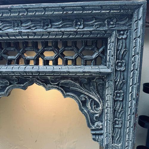 Vintage Style Double Wooden Jharokha with Ledge  : Haya 18