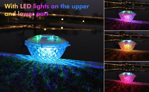 Floating Pool Fountain with Lights