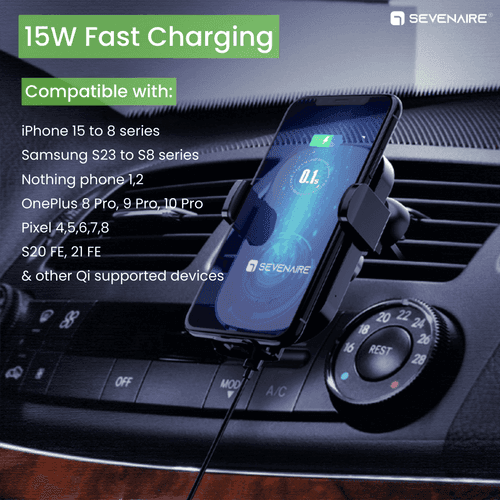 CH07 Wireless Car Charger 15W Fast Charging