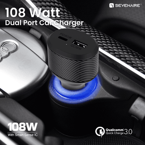 108W Dual Port QC-PD Car Charger