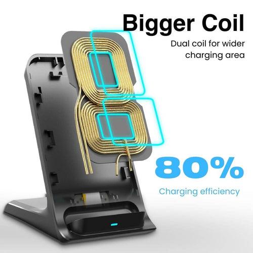 3-in-1 Wireless Charging DOCK [D1450]