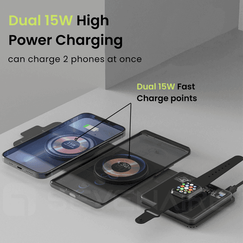 MagCharge 3-in-1 Foldable Wireless Charger (D2050)