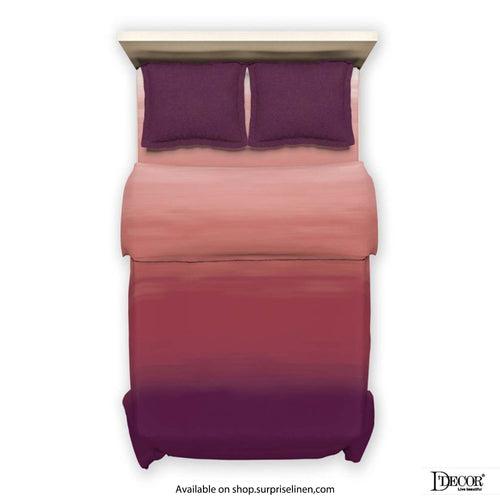 D'Decor - Esteem Ombre Balayage 100% Cotton Bed in a Bag Set (Purple)