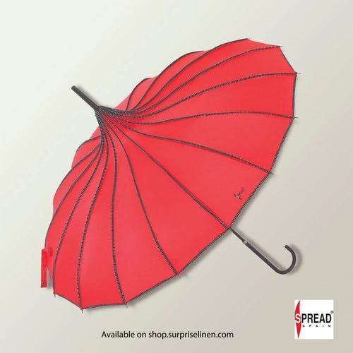 Spread Spain - Pagoda Shaped Long Umbrella (Red)