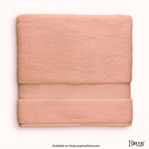 D'Decor - The Crest Collection 650 GSM Bath Towel (Peach)