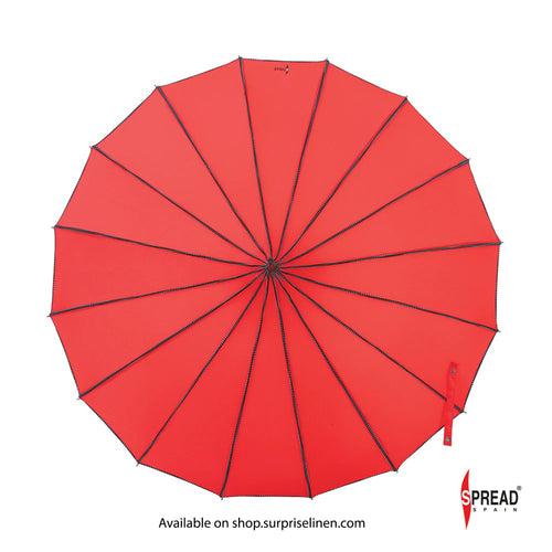 Spread Spain - Pagoda Shaped Long Umbrella (Red)