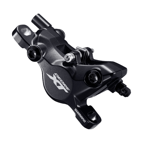 Shimano Deore XT Hydraulic Brake Lever BL-M8100 (Right) with Brake Caliper BR-M8100 (Rear)-Metal Pads