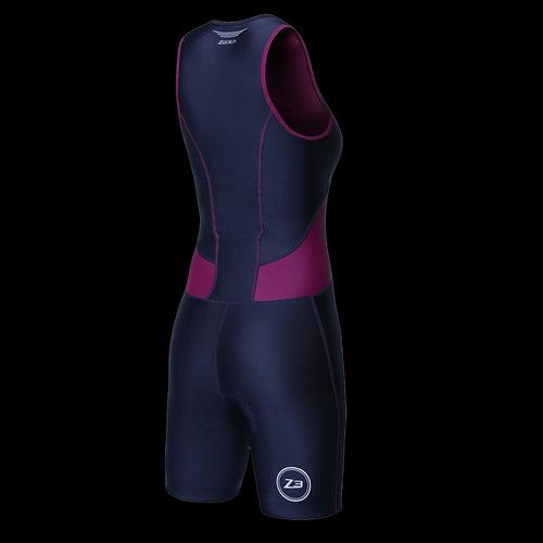 Zone3 Womens Trisuit Activate (Black Purple)