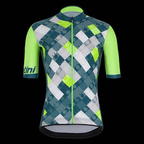 Santini Ironman VIS Jersey (Fluo Green)