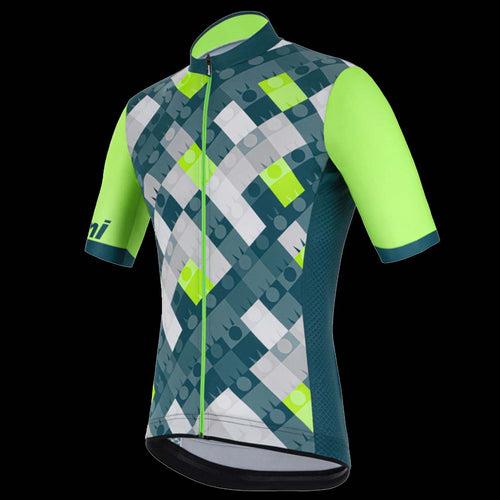 Santini Ironman VIS Jersey (Fluo Green)