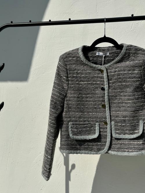 Grey with silver work tweed jacket