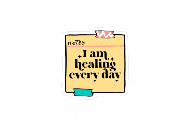 I am healing sticker