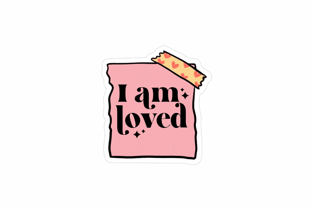 I am loved sticker