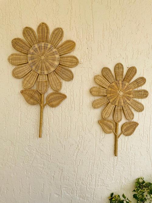 Daisy Flower  Cane Wall Decor