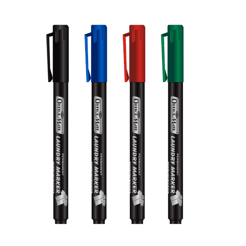 Soni Officemate Fine Tip Laundry Markers Pen - Sets (Mix Color)