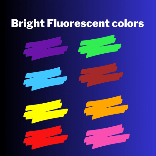 Soni Officemate Fluoroscent Window Markers Set