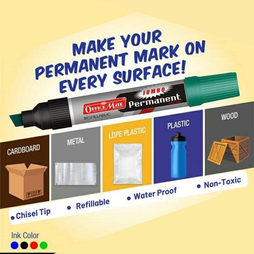 Soni Officemate  Jumbo Permanent Marker - Pack of 6