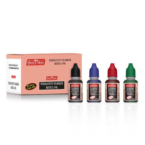 Soni Officemate Permanent Marker Ink Bottle Sets