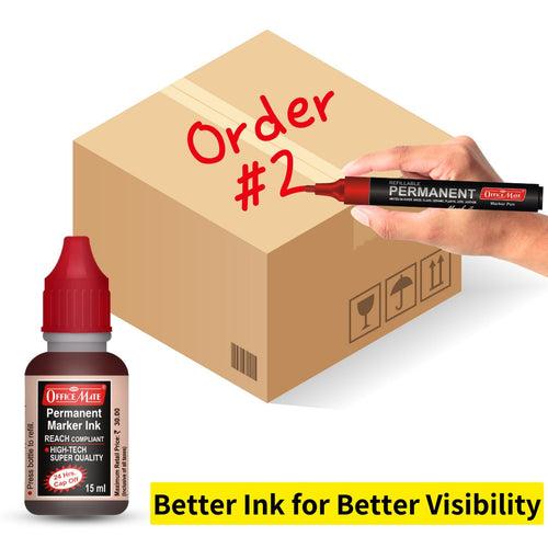 Soni Officemate Permanent Marker Ink Bottle Sets