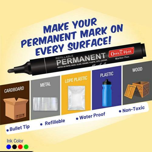 Soni Officemate Permanent Marker - Pack of 10