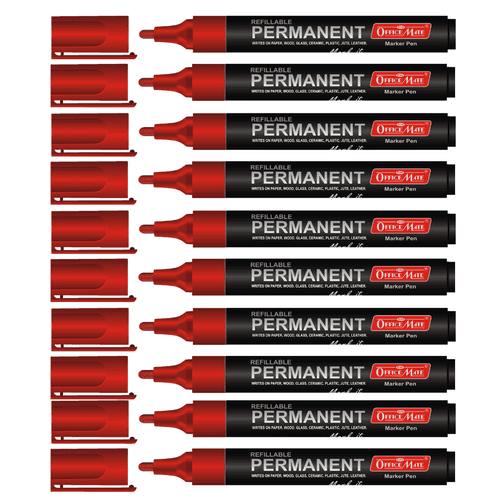 Soni Officemate Permanent Marker - Pack of 10