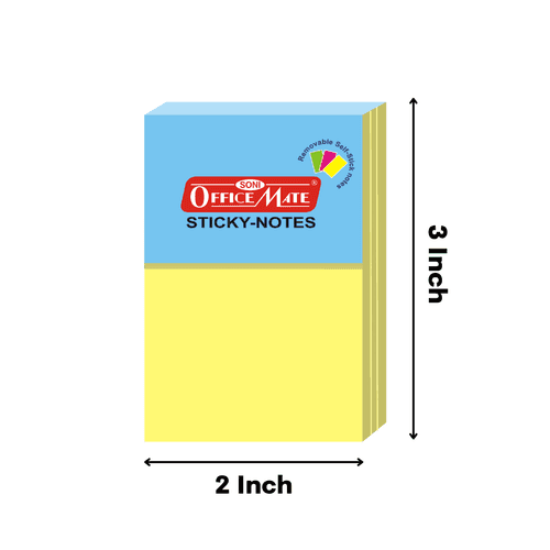 Soni Officemate Sticky Note Pads Pastel Paper Set