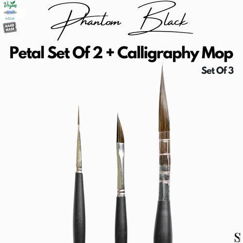 Stationerie Petal Set of 2 + Calligraphy Rigger Mop Hybrid Brush Set