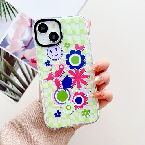 Groovy Stickers Designer Impact Proof Silicon Phone Case for iPhone