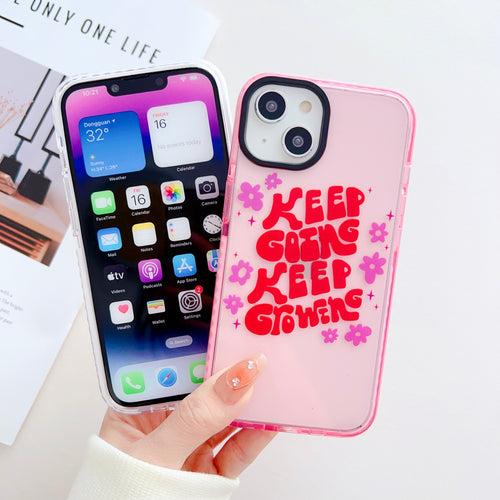 Keep Going Keep Growing Designer Impact Proof Silicon Phone Case for iPhone