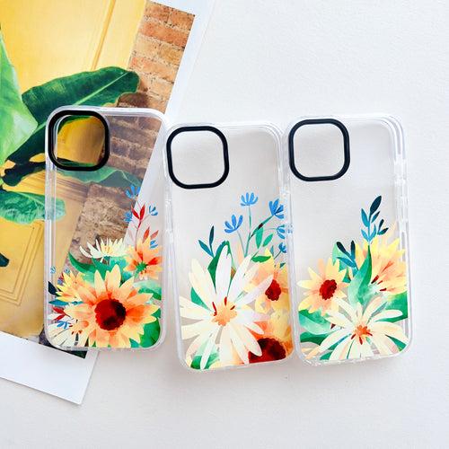 Water Color Sunflower ! Designer Impact Proof Silicon Phone Case for iPhone