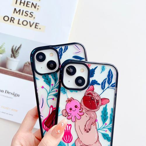 Cute Bulldog Designer Impact Proof Silicon Phone Case for iPhone