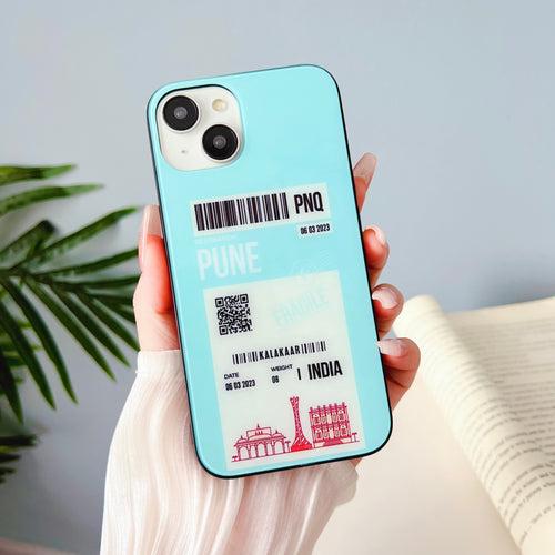 City Boarding Pass Designer Glass Case