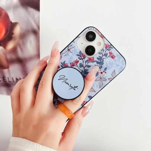 The Floral Threesome Designer Glass Case for iPhone