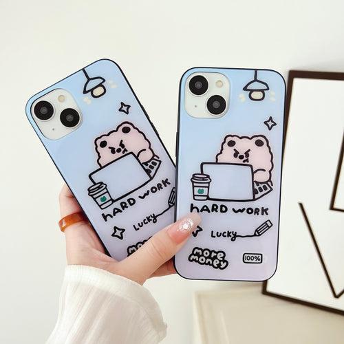 Hard Work Doodle Designer Glass Case