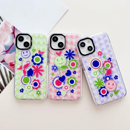 Groovy Stickers Designer Impact Proof Silicon Phone Case for iPhone