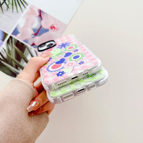 Groovy Stickers Designer Impact Proof Silicon Phone Case for iPhone