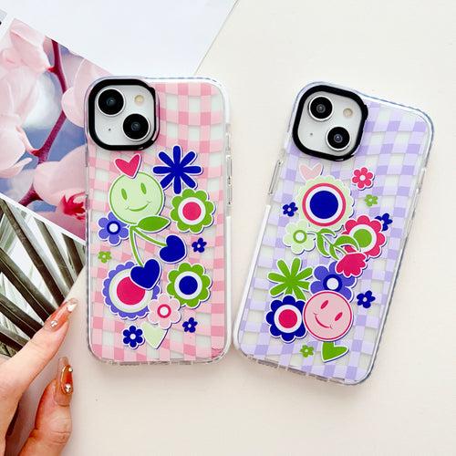 Groovy Stickers Designer Impact Proof Silicon Phone Case for iPhone