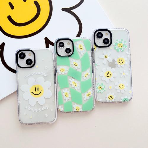 Happy Daisy Designer Impact Proof Silicon Phone Case for iPhone