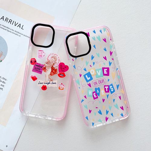 LOVE In Our Hearts Designer Impact Proof Silicon Phone Case for iPhone