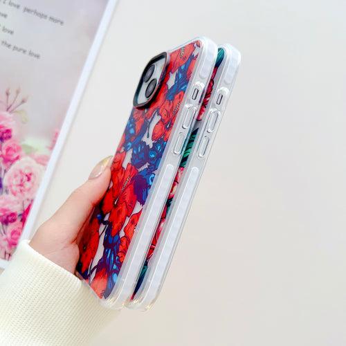 Bright Floral Designer Impact Proof Silicon Phone Case for iPhone
