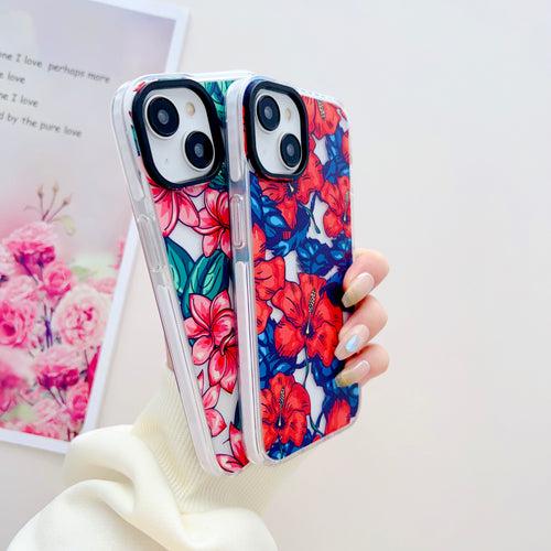 Bright Floral Designer Impact Proof Silicon Phone Case for iPhone