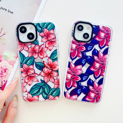 Bright Floral Designer Impact Proof Silicon Phone Case for iPhone