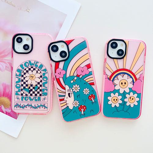 Flower Power Silicon Impact Proof Case for iPhone