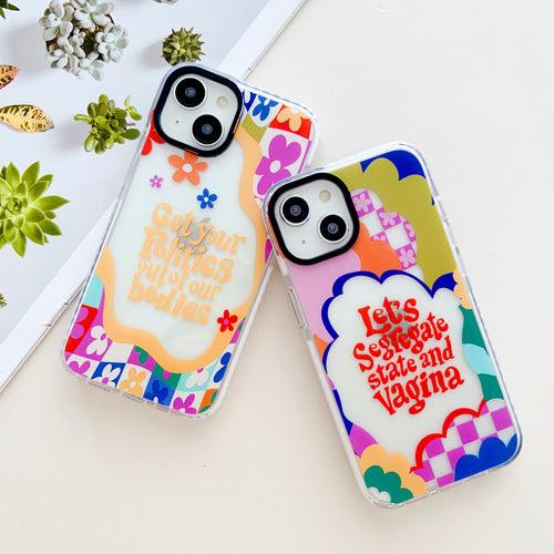 Let's Segregate ! Silicon Impact Proof Case for iPhone