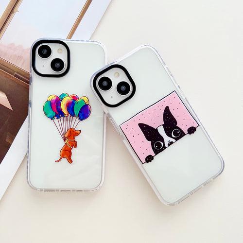 Peeping Dog Designer Impact Proof Silicon Phone Case for iPhone