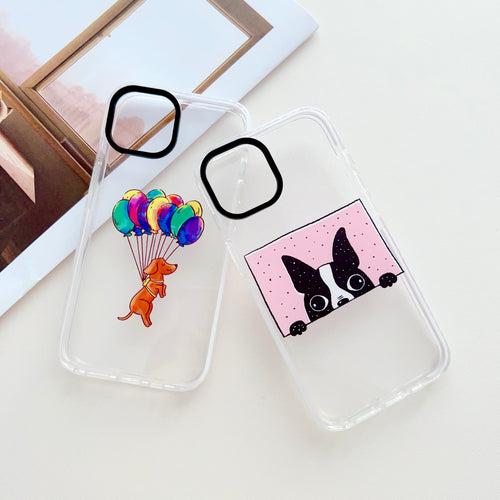 Peeping Dog Designer Impact Proof Silicon Phone Case for iPhone